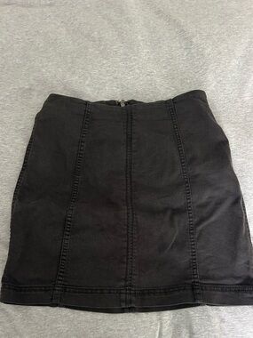 Free people black mini skirt size 6